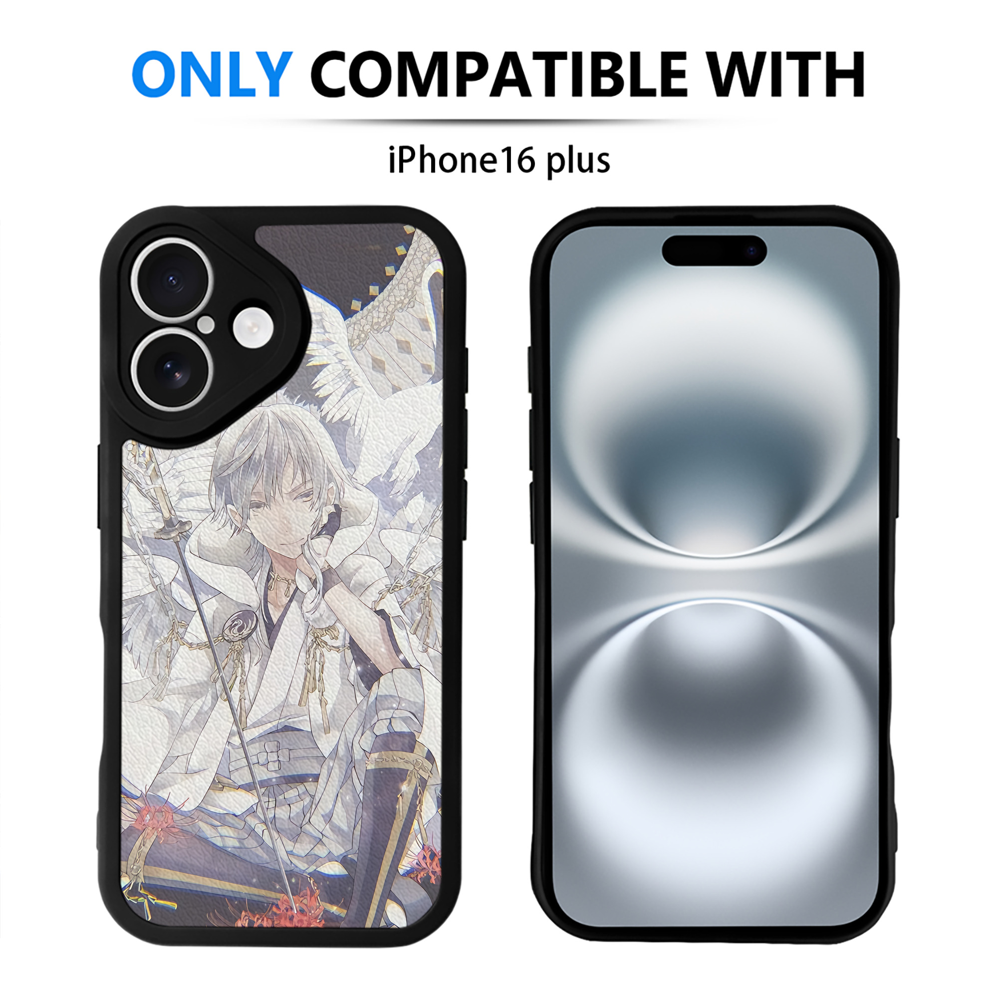 （画像用） 刀剣乱舞 Touken Ranbu 【iPhone 16シリーズ対応】シリコンスマホケース（レザー調） 材質：シリコン